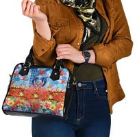 Hawaiian Love-Couple Dolphins and Flamingos Shoulder Handbag LT03 - Polynesian Pride