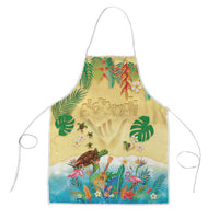 Hawaiian Alohawaii Apron Tropical Plants and Animals on The Beach LT03 Multicolor - Polynesian Pride