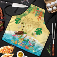 Hawaiian Alohawaii Apron Tropical Plants and Animals on The Beach LT03 Multicolor - Polynesian Pride