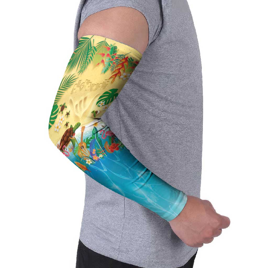 Hawaiian Alohawaii Arm Sleeves Tropical Plants and Animals on The Beach LT03 - Polynesian Pride