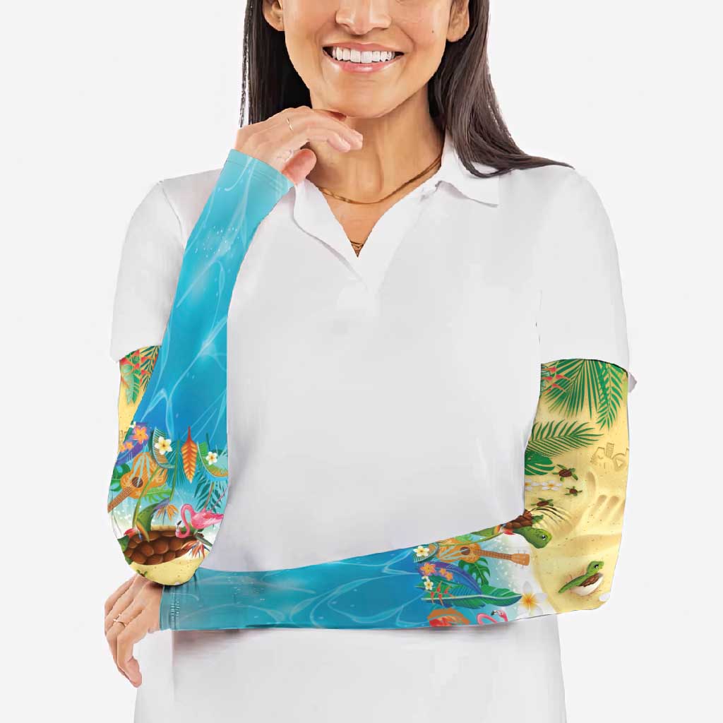 Hawaiian Alohawaii Arm Sleeves Tropical Plants and Animals on The Beach LT03 - Polynesian Pride