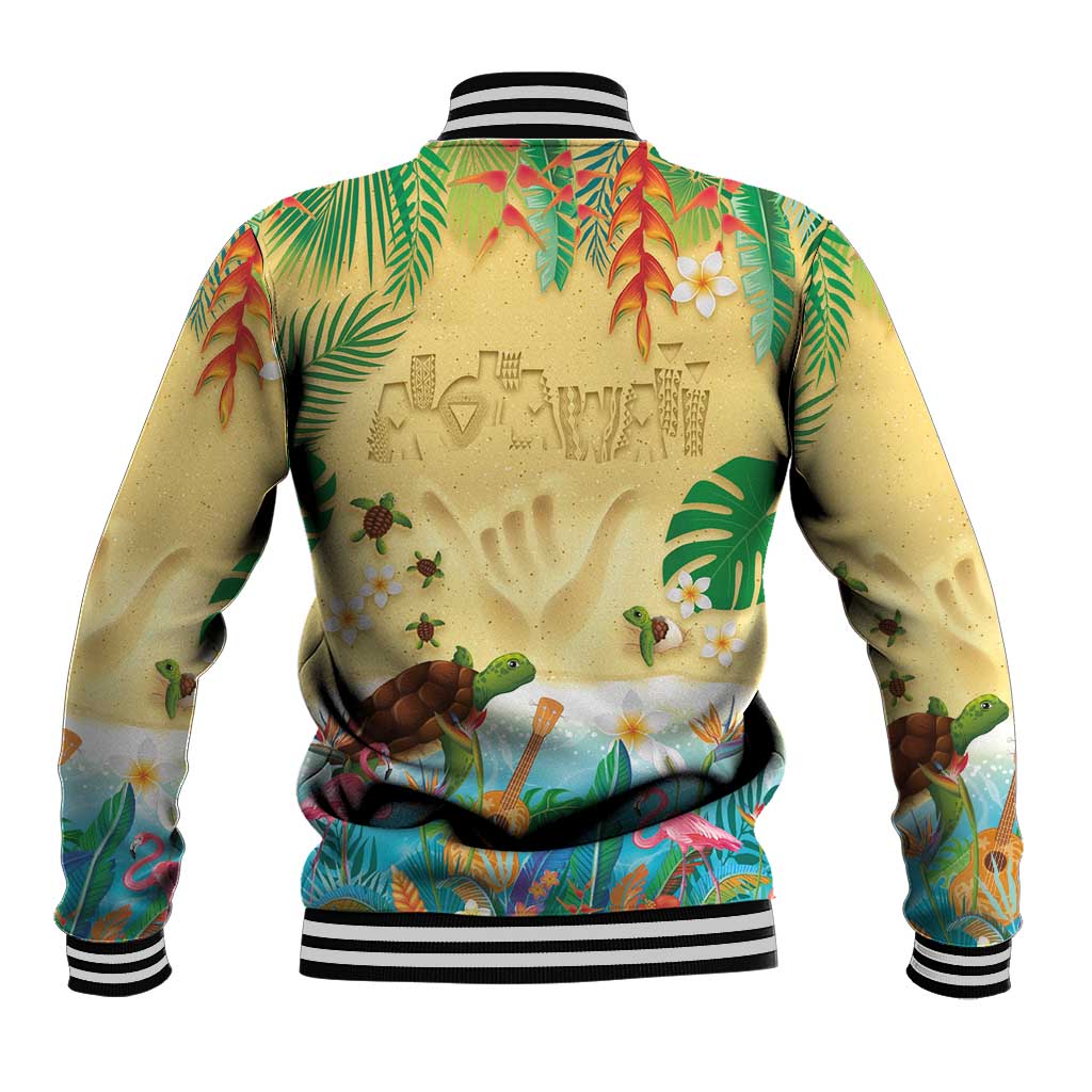 Hawaiian Alohawaii Baseball Jacket Tropical Plants and Animals on The Beach LT03 - Polynesian Pride