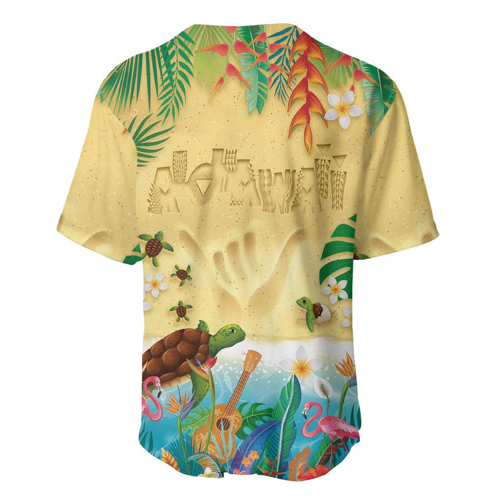 Hawaiian Alohawaii Baseball Jersey Tropical Plants and Animals on The Beach LT03 - Polynesian Pride