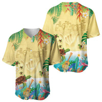 Hawaiian Alohawaii Baseball Jersey Tropical Plants and Animals on The Beach LT03 - Polynesian Pride