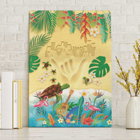 Hawaiian Alohawaii Canvas Wall Art Tropical Plants and Animals on The Beach LT03 Without Frame Multicolor - Polynesian Pride