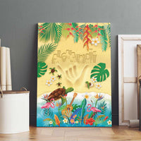 Hawaiian Alohawaii Canvas Wall Art Tropical Plants and Animals on The Beach LT03 - Polynesian Pride
