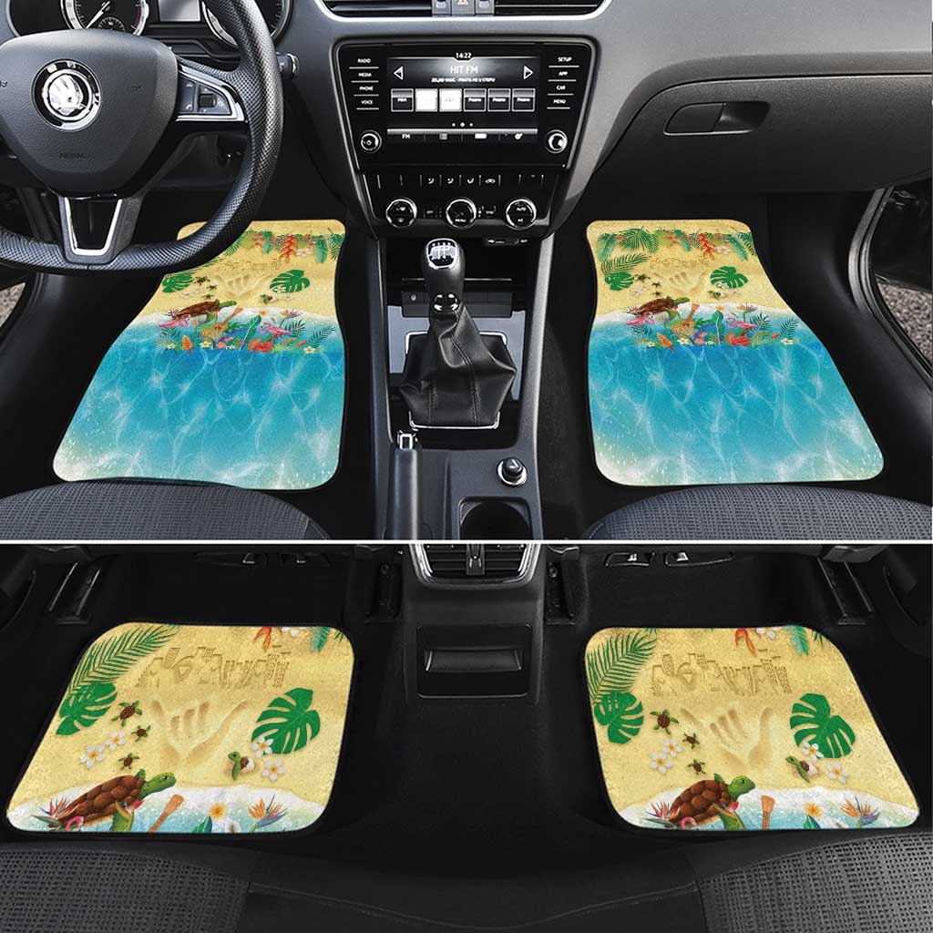 Hawaiian Alohawaii Car Mats Tropical Plants and Animals on The Beach - Polynesian Pride