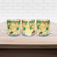 Hawaiian Alohawaii Ceramic Mug Tropical Plants and Animals on The Beach LT03 - Polynesian Pride