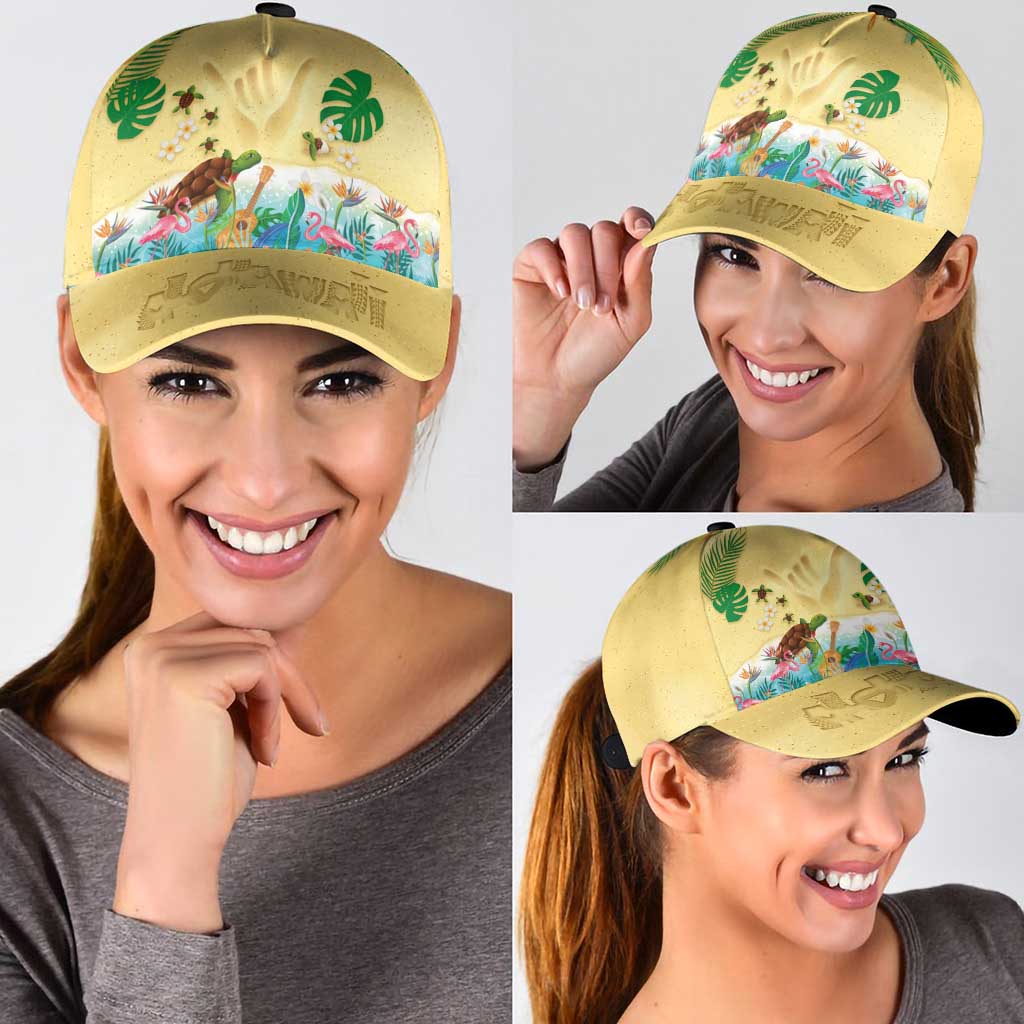 Hawaiian Alohawaii Classic Cap Tropical Plants and Animals on The Beach LT03 - Polynesian Pride