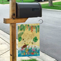 Hawaiian Alohawaii Garden Flag Tropical Plants and Animals on The Beach - Polynesian Pride