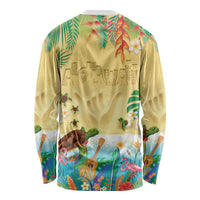 Hawaiian Alohawaii Long Sleeve Shirt Tropical Plants and Animals on The Beach LT03 - Polynesian Pride