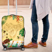 Hawaiian Alohawaii Luggage Cover Tropical Plants and Animals on The Beach - Polynesian Pride