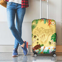 Hawaiian Alohawaii Luggage Cover Tropical Plants and Animals on The Beach - Polynesian Pride