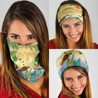 Hawaiian Alohawaii Neck Gaiter Tropical Plants and Animals on The Beach LT03 - Polynesian Pride
