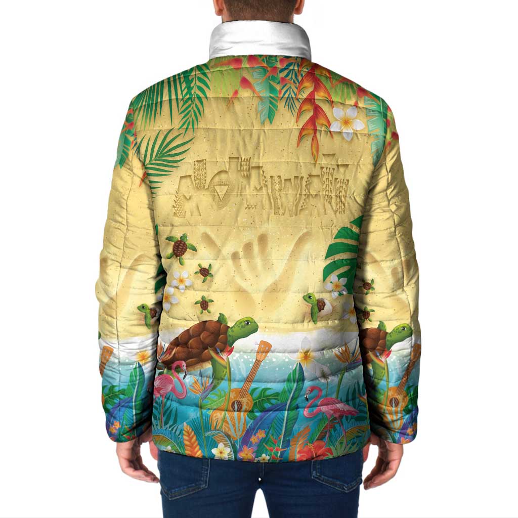 Hawaiian Alohawaii Padded Jacket Tropical Plants and Animals on The Beach LT03 - Polynesian Pride