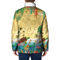 Hawaiian Alohawaii Padded Jacket Tropical Plants and Animals on The Beach LT03 - Polynesian Pride