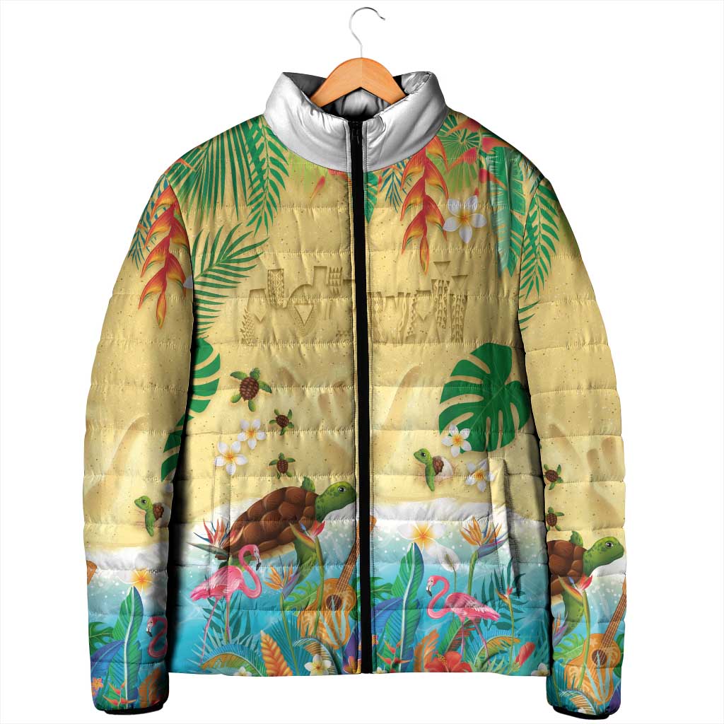 Hawaiian Alohawaii Padded Jacket Tropical Plants and Animals on The Beach LT03 - Polynesian Pride