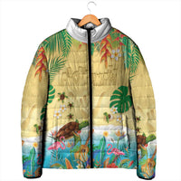 Hawaiian Alohawaii Padded Jacket Tropical Plants and Animals on The Beach LT03 - Polynesian Pride