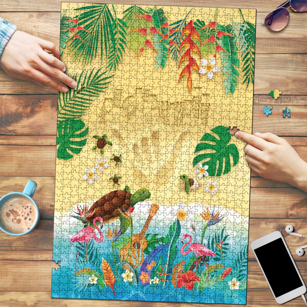 Hawaiian Alohawaii Puzzle Tropical Plants and Animals on The Beach LT03 Multicolor - Polynesian Pride