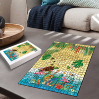 Hawaiian Alohawaii Puzzle Tropical Plants and Animals on The Beach LT03 - Polynesian Pride
