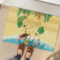 Hawaiian Alohawaii Rubber Doormat Tropical Plants and Animals on The Beach LT03 - Polynesian Pride