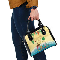Hawaiian Alohawaii Shoulder Handbag Tropical Plants and Animals on The Beach LT03 - Polynesian Pride