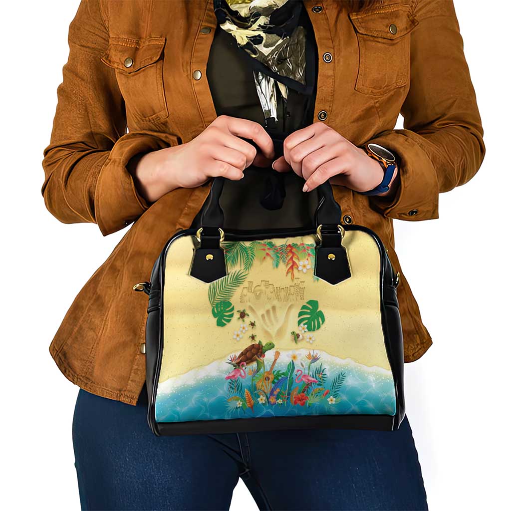Hawaiian Alohawaii Shoulder Handbag Tropical Plants and Animals on The Beach LT03 - Polynesian Pride