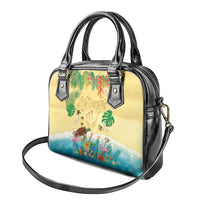 Hawaiian Alohawaii Shoulder Handbag Tropical Plants and Animals on The Beach LT03 - Polynesian Pride