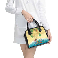Hawaiian Alohawaii Shoulder Handbag Tropical Plants and Animals on The Beach LT03 - Polynesian Pride