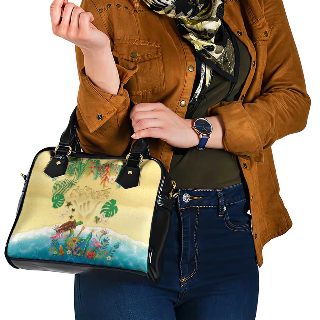 Hawaiian Alohawaii Shoulder Handbag Tropical Plants and Animals on The Beach LT03 - Polynesian Pride