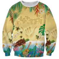 Hawaiian Alohawaii Sweatshirt Tropical Plants and Animals on The Beach LT03 Unisex Multicolor - Polynesian Pride