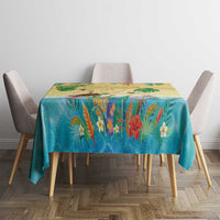 Hawaiian Alohawaii Tablecloth Tropical Plants and Animals on The Beach LT03 - Polynesian Pride