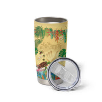 Hawaiian Alohawaii Tumbler Cup Tropical Plants and Animals on The Beach - Polynesian Pride
