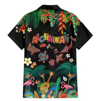 Hawaiian Alohawaii Family Matching Mermaid Dress and Hawaiian Shirt Tribal Sea Animals Tattoo and Tropical Plants - Polynesian Pride
