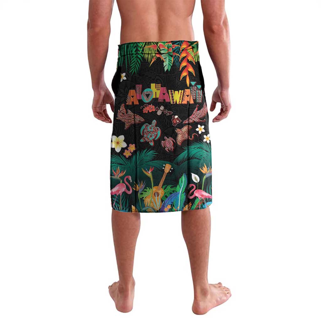 Hawaiian Alohawaii Lavalava Tribal Sea Animals Tattoo and Tropical Plants - Polynesian Pride