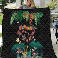 Hawaiian Alohawaii Quilt Tribal Sea Animals Tattoo and Tropical Plants - Polynesian Pride