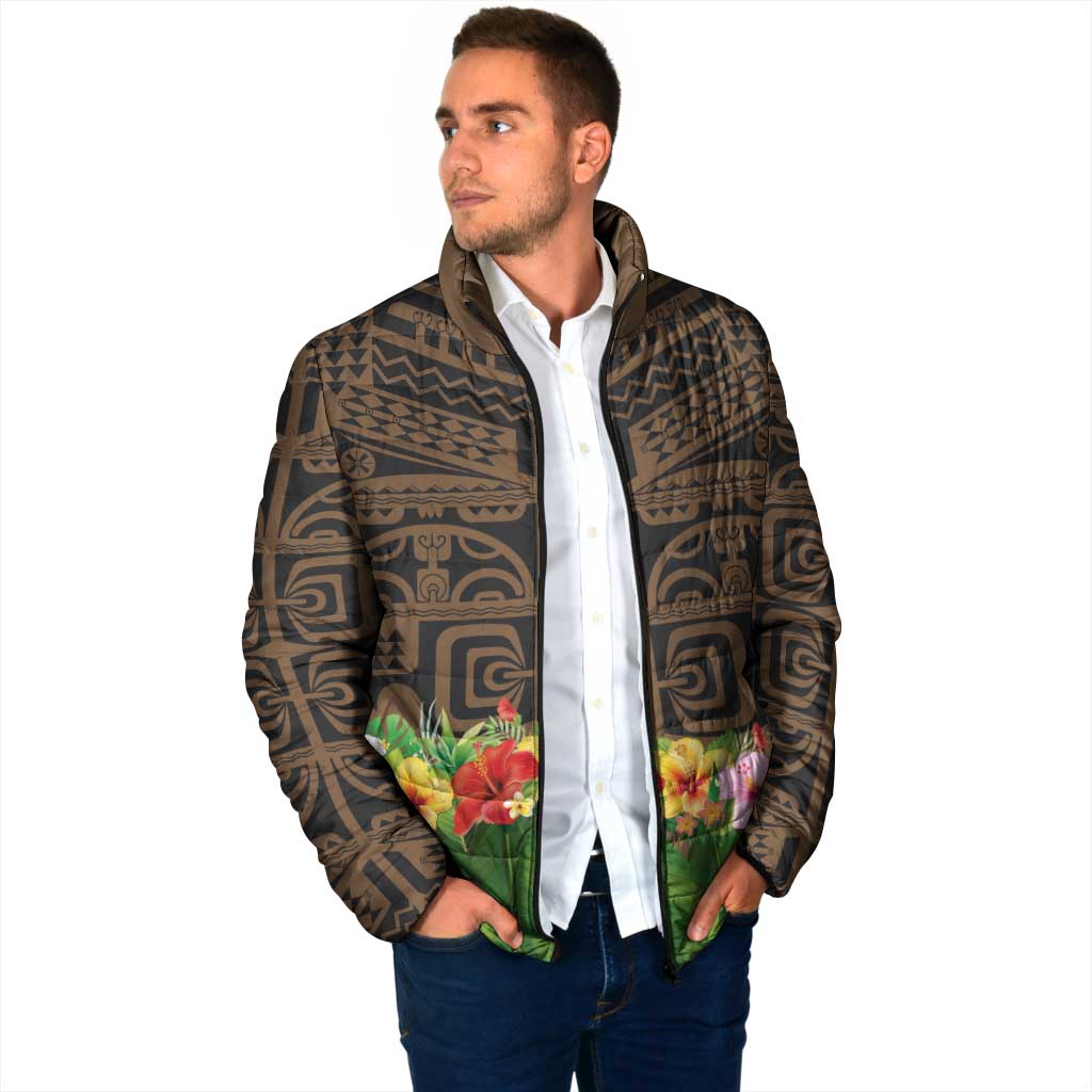 Hawaiian Hula Costume Padded Jacket Tribal Tattoo and Tropical Plants Skirt LT03 - Polynesian Pride