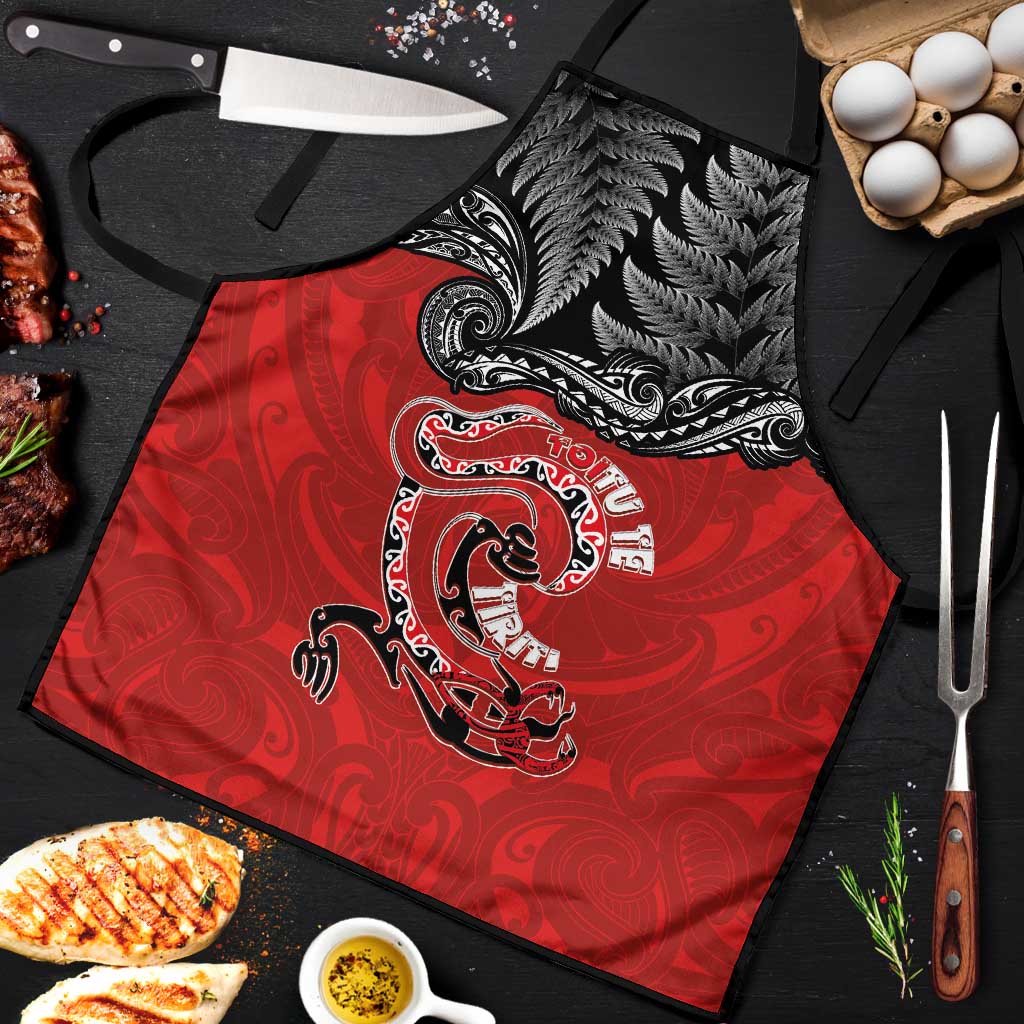 Aotearoa Toitu Te Tiriti Apron Taniwha Tribal Motifs LT03 Multicolor - Polynesian Pride