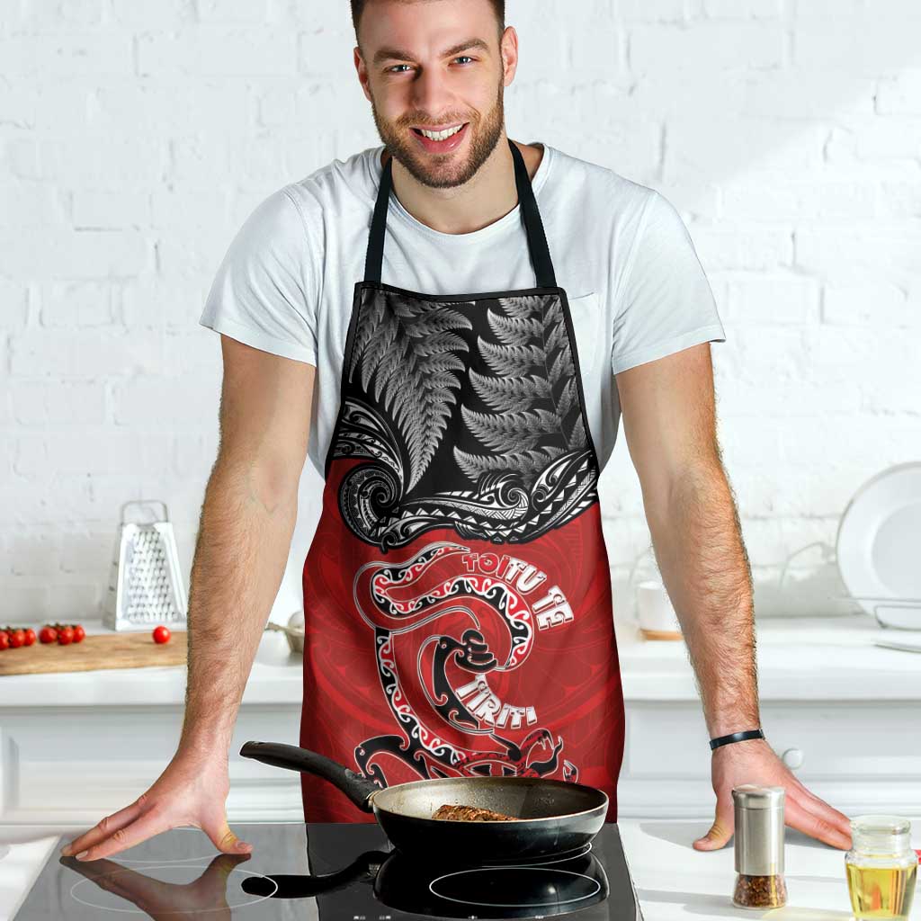 Aotearoa Toitu Te Tiriti Apron Taniwha Tribal Motifs LT03 - Polynesian Pride