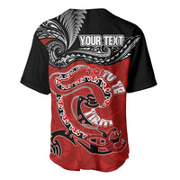 Personalised Aotearoa Toitu Te Tiriti Baseball Jersey Taniwha Tribal Motifs LT03 - Polynesian Pride