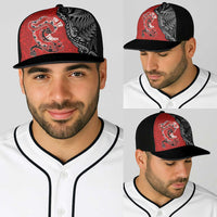 Aotearoa Toitu Te Tiriti Baseball Net Cap Taniwha Tribal Motifs LT03 - Polynesian Pride