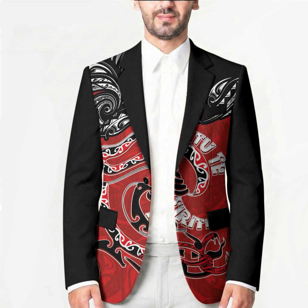 Personalised Aotearoa Toitu Te Tiriti Blazer Taniwha Tribal Motifs LT03 - Polynesian Pride