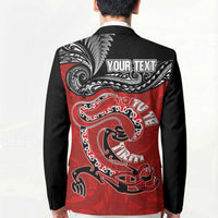 Personalised Aotearoa Toitu Te Tiriti Blazer Taniwha Tribal Motifs LT03 - Polynesian Pride