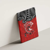 Aotearoa Toitu Te Tiriti Canvas Wall Art Taniwha Tribal Motifs LT03 - Polynesian Pride