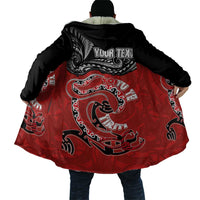 Personalised Aotearoa Toitu Te Tiriti Cloak Taniwha Tribal Motifs LT03 - Polynesian Pride