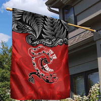Aotearoa Toitu Te Tiriti Garden Flag Taniwha Tribal Motifs LT03 - Polynesian Pride