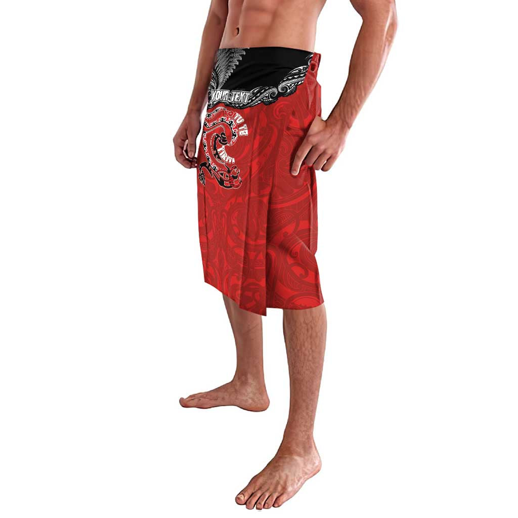 Personalised Aotearoa Toitu Te Tiriti Lavalava Taniwha Tribal Motifs