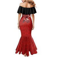 Personalised Aotearoa Toitu Te Tiriti Mermaid Dress Taniwha Tribal Motifs
