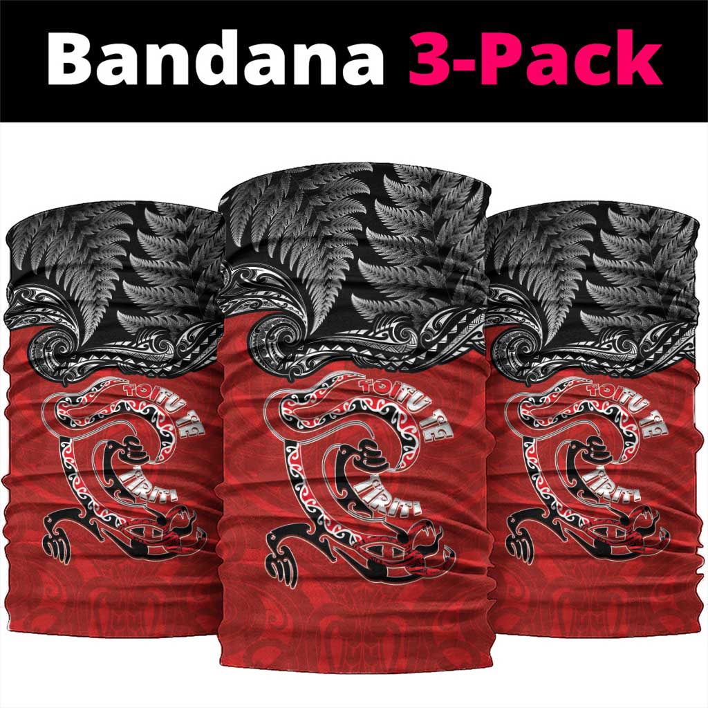 Aotearoa Toitu Te Tiriti Neck Gaiter Taniwha Tribal Motifs LT03 package One Size: 25*50cm Multicolor - Polynesian Pride
