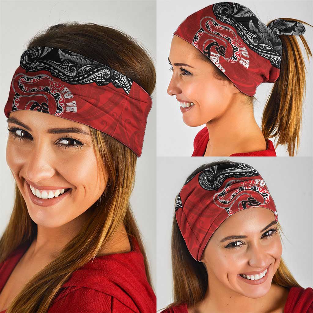 Aotearoa Toitu Te Tiriti Neck Gaiter Taniwha Tribal Motifs LT03 - Polynesian Pride